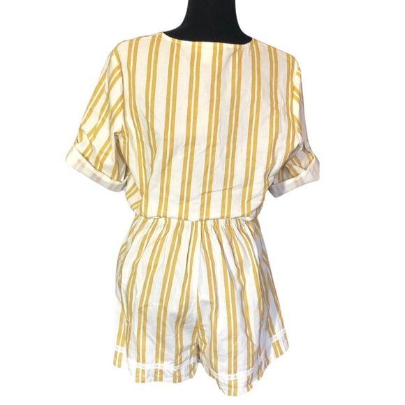 Lost in Lunar Pina Colada Romper Yellow Stripe - Picture 5 of 11